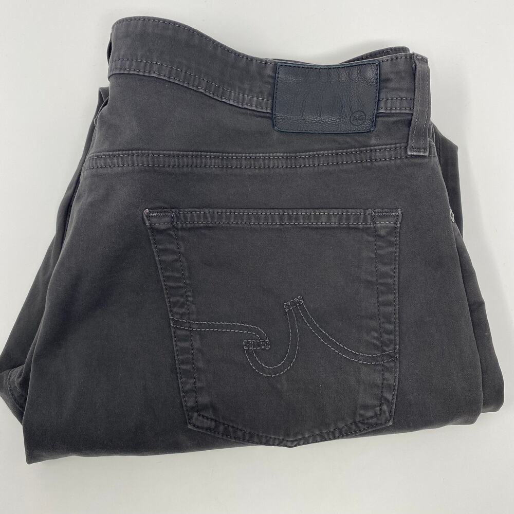 AG Adriano Goldschmied 38x29 Dark Gray "Everett" Slim Straight 5 Pocket Jeans
